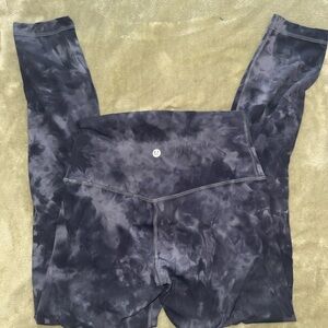 lululemon athletica blue gray Tie-Dye Leggings